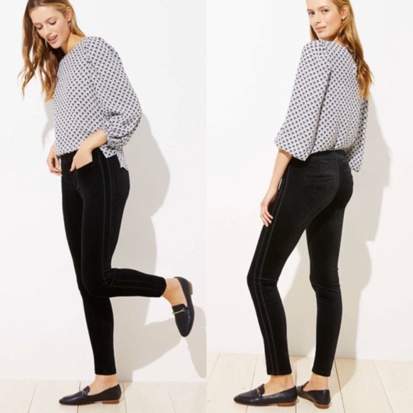 Loft Modern Velvet Tuxedo Pants - Picture 11 of 11